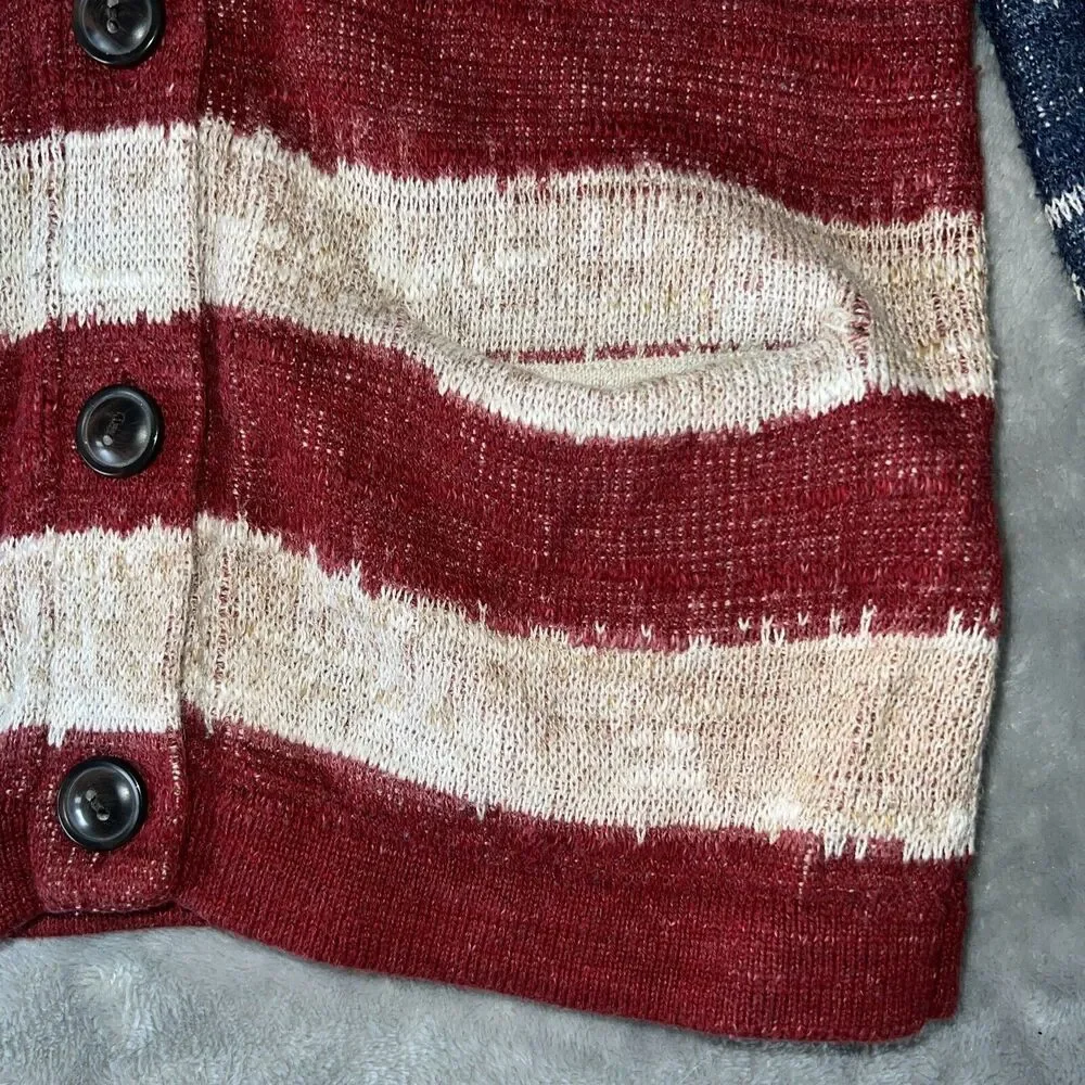 Vintage Ralph Lauren Denim Supply Sweater Button Up S American Flag USA Cardigan - Picture 6 of 13